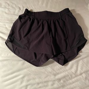 Black lululemon shorts, size 4, 4 inch